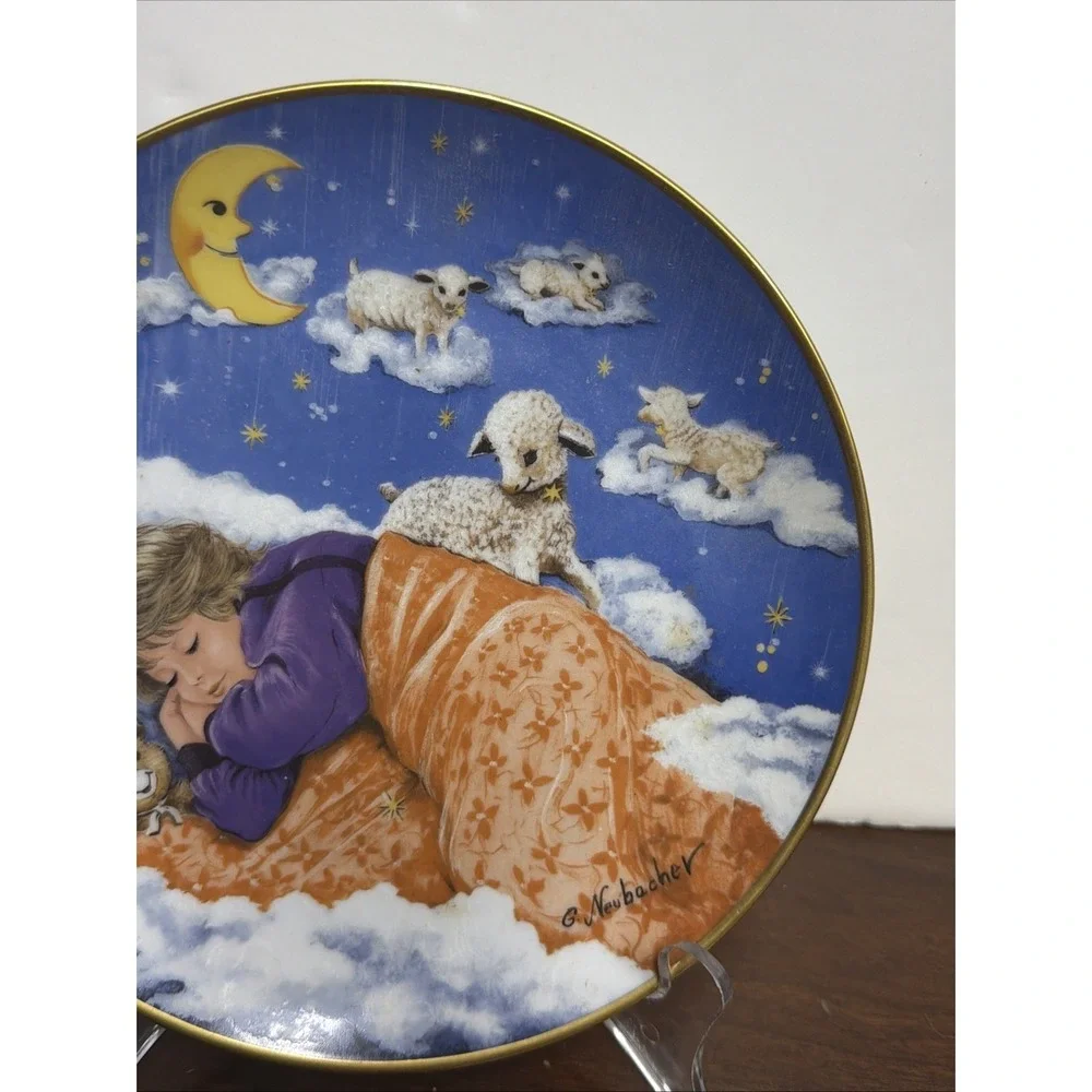 Kaiser W Germany Sleep Baby Sleep #22-K4-22.1 collector F-90 plate 1985‎